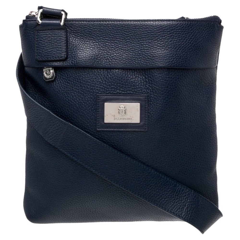 Billionaire Luxurious Navy Leather Messenger Bag